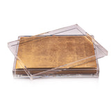 Servebox Clear Silver Leaf - Gold