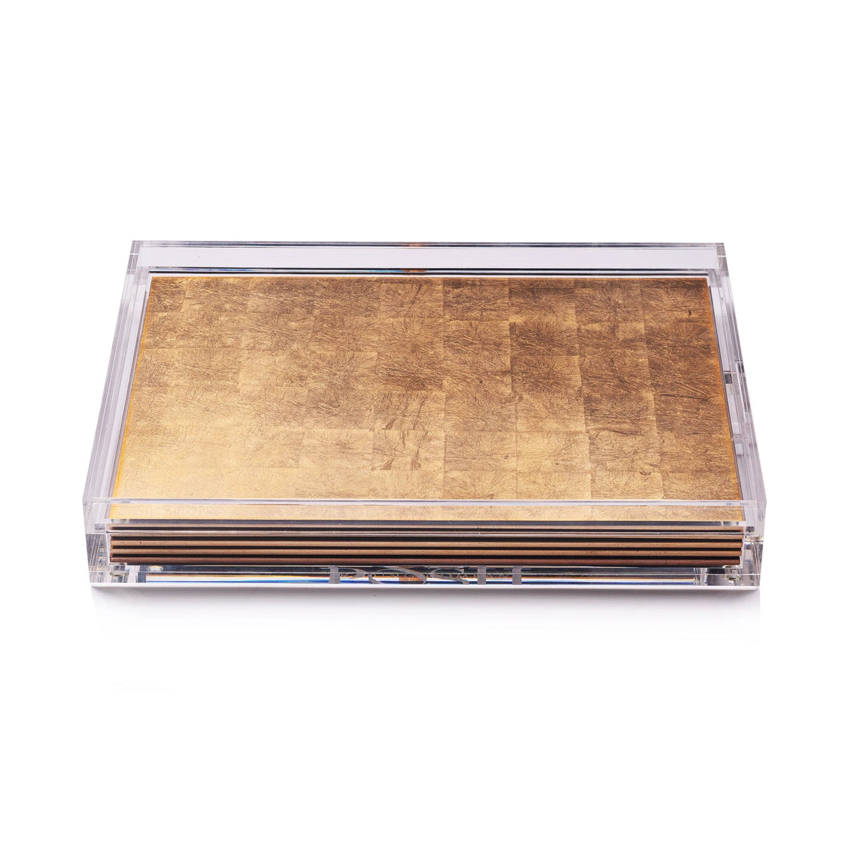 Servebox Clear Silver Leaf - Gold