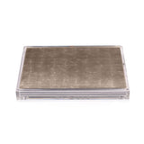 Servebox Clear Silver Leaf - Chic Matte Champagne