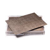 Servebox Clear Silver Leaf - Chic Matte Taupe