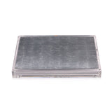 Servebox Clear Silver Leaf - Chic Matte Silver