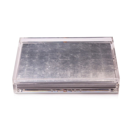 Servebox Clear Silver Leaf - Silver