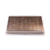 Servebox Clear Silver Leaf - Taupe