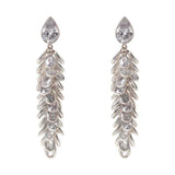 Silver Crystal Long Drops