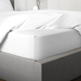 Bamboo Fitted Sheet in White (UK Standard)
