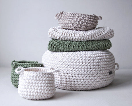 Crochet Ottoman | IVORY
