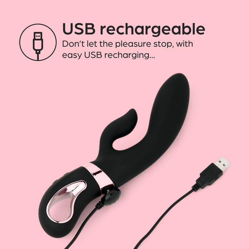 So Divine Black Magic Rabbit Vibrator
