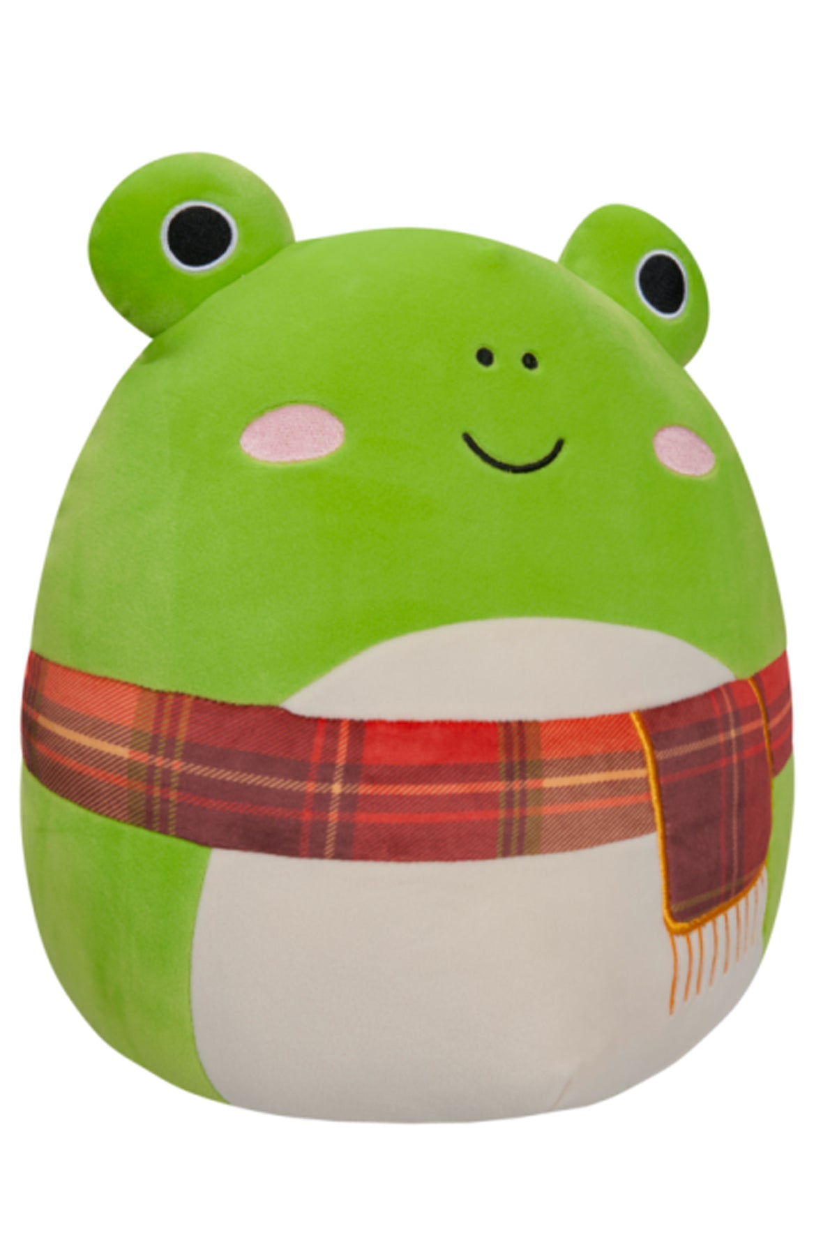 2" Wendy - Green Frog With Plaid Scarf