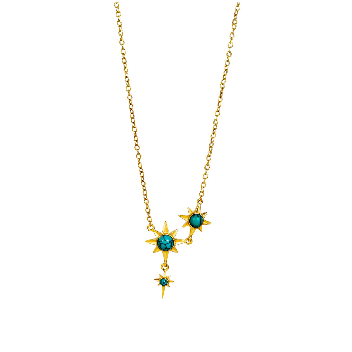 Star Gaze North Star Necklace Gold