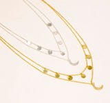 Star Gaze Double Layer Necklace Gold