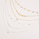 Star Gaze Triple Layer Night Sky Necklace Silver