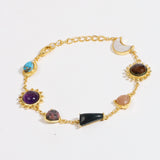 Stellar Elegance -  7 Healing Stones Bracelet