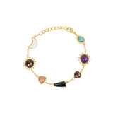 Stellar Elegance -  7 Healing Stones Bracelet