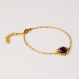 Amethyst Bracelet " Stellar Elegance"