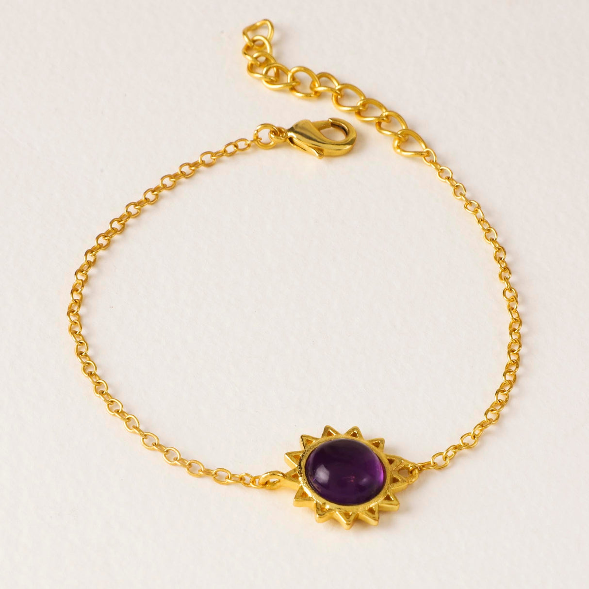 Amethyst Bracelet " Stellar Elegance"