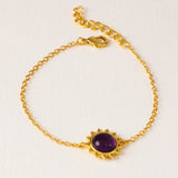 Amethyst Bracelet " Stellar Elegance"