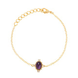 Amethyst CZ Jewellery Set " Stellar Elegance"