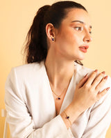 Amethyst CZ Earrings "Stellar Elegance"