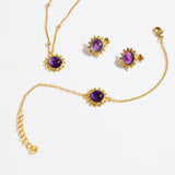 Amethyst Jewellery Set "Stellar Elegance"