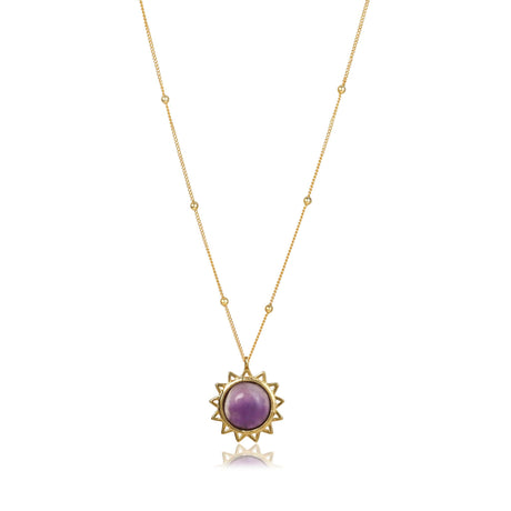 Amethyst Necklace "Stellar Elegance"