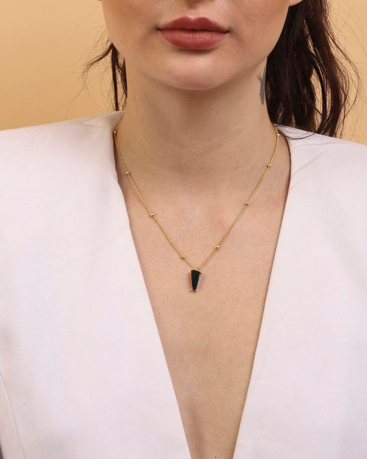 Blood Stone Necklace "Stellar Elegance"