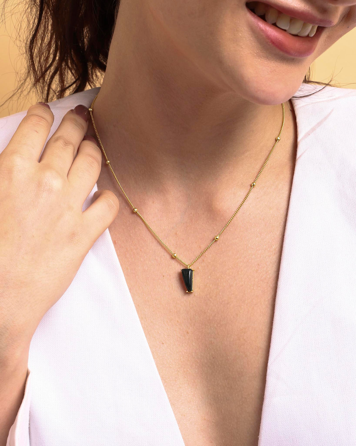 Blood Stone Necklace "Stellar Elegance"