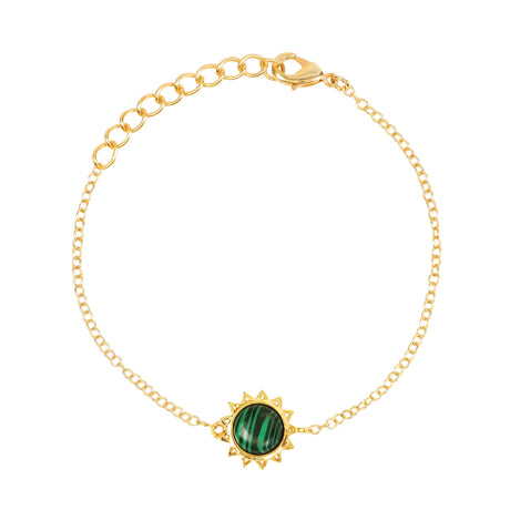 Malachite Bracelet "Stellar Elegance"