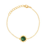 Malachite Jewellery Set "Stellar Elegance"