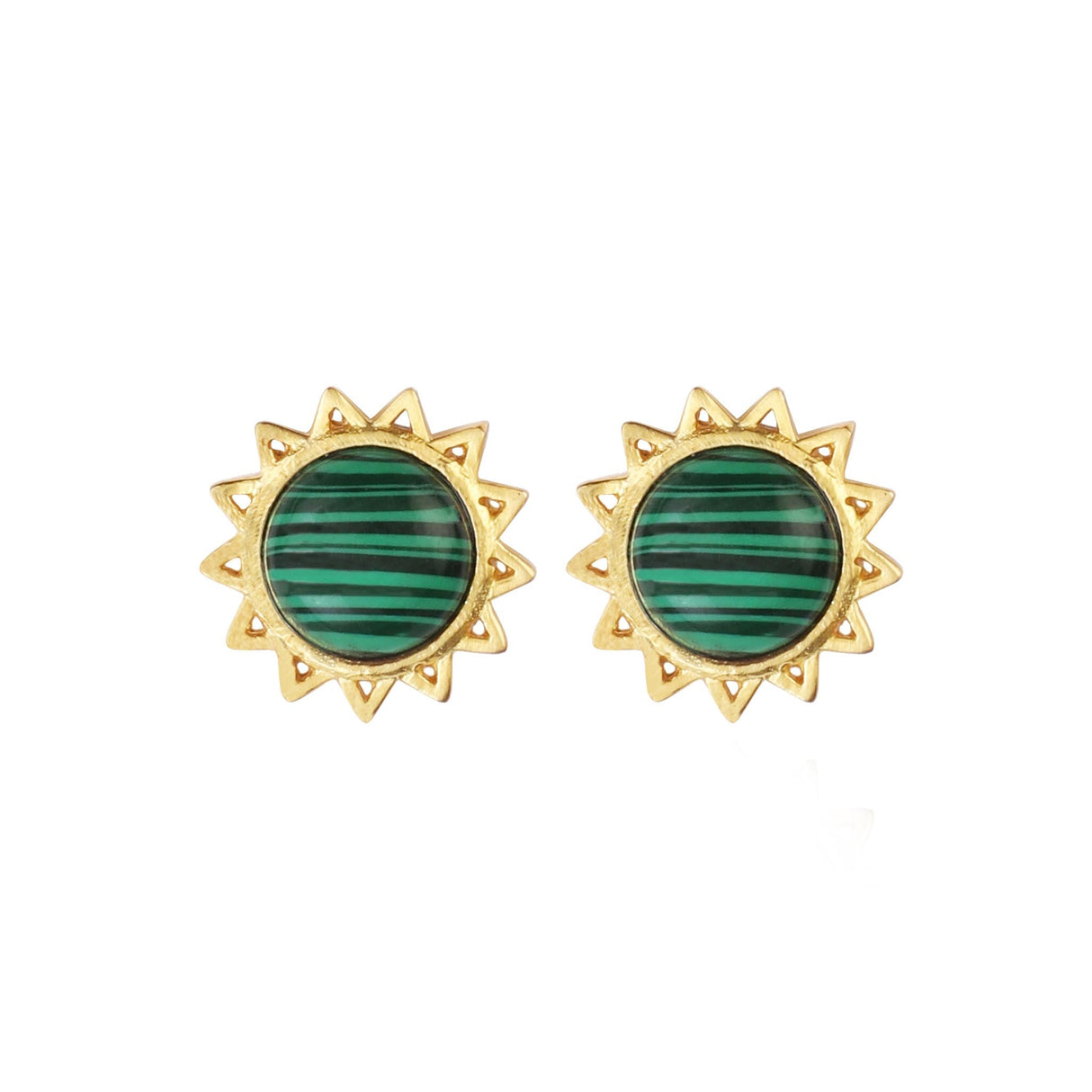 Malachite Jewellery Set "Stellar Elegance"