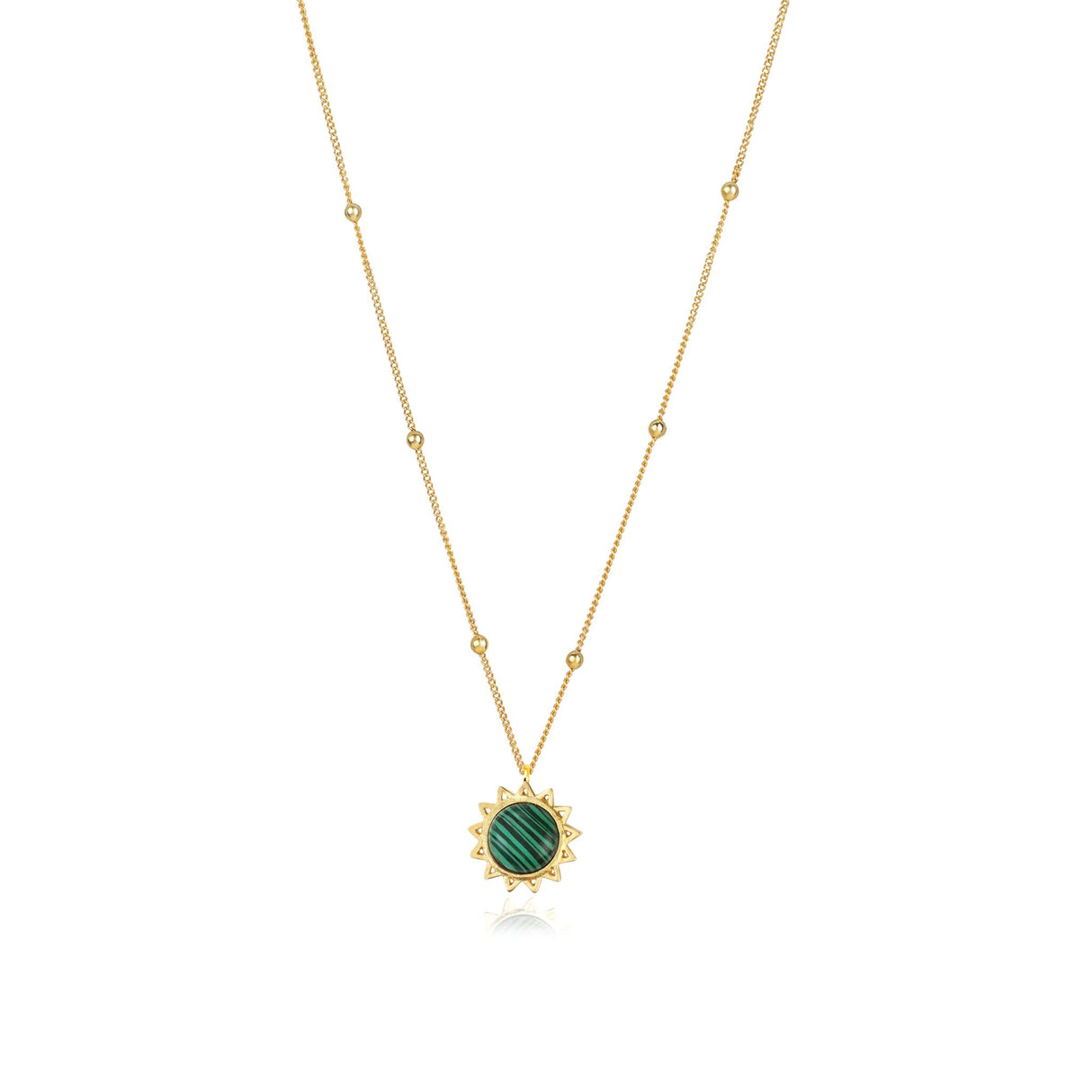 Malachite Jewellery Set "Stellar Elegance"