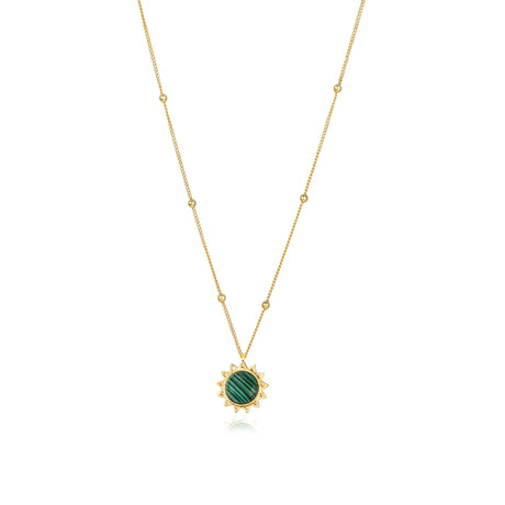 Malachite Necklace "Stellar Elegance"