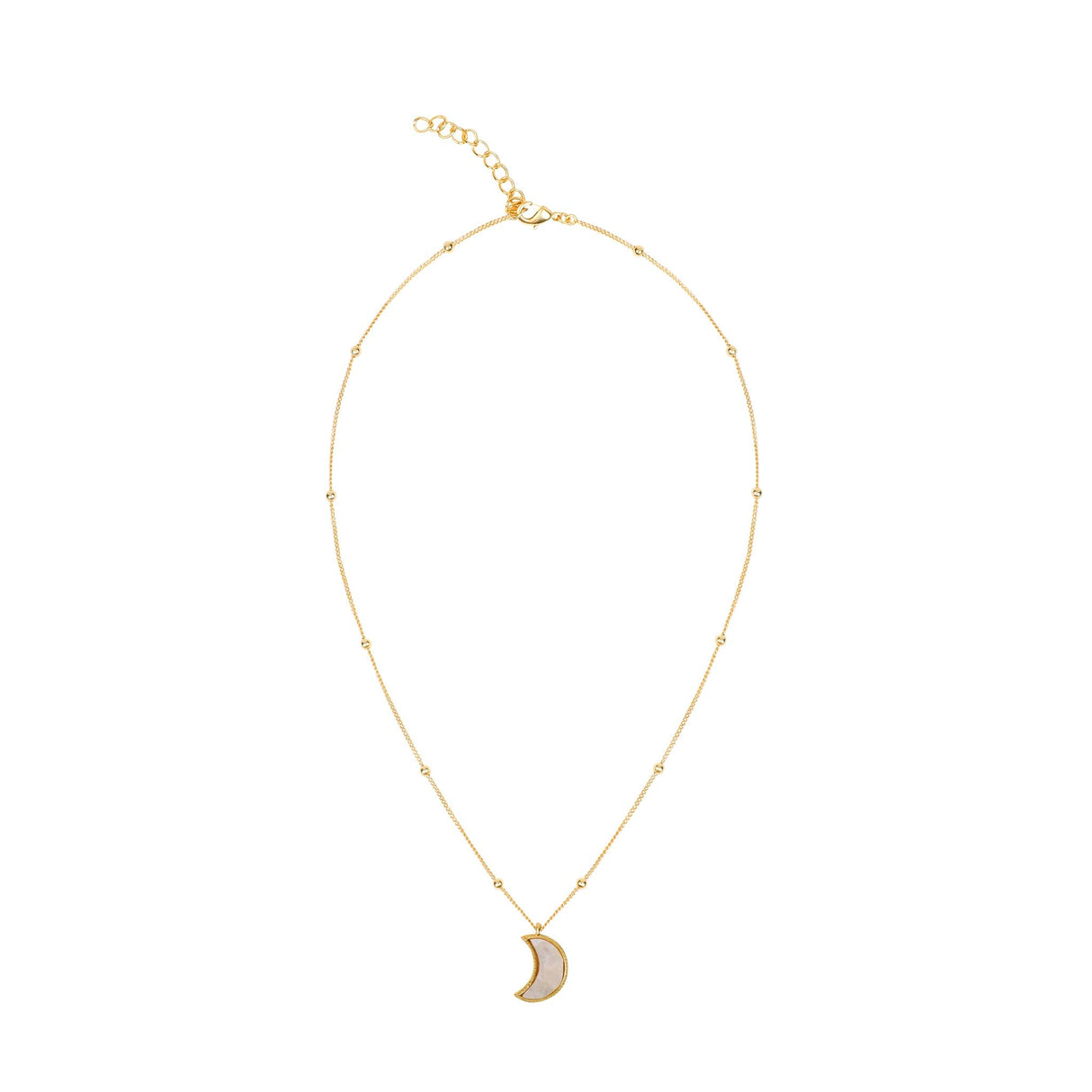 Moon Necklace Mother of Pearl