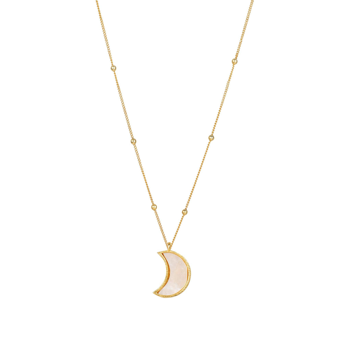 Moon Necklace Mother of Pearl