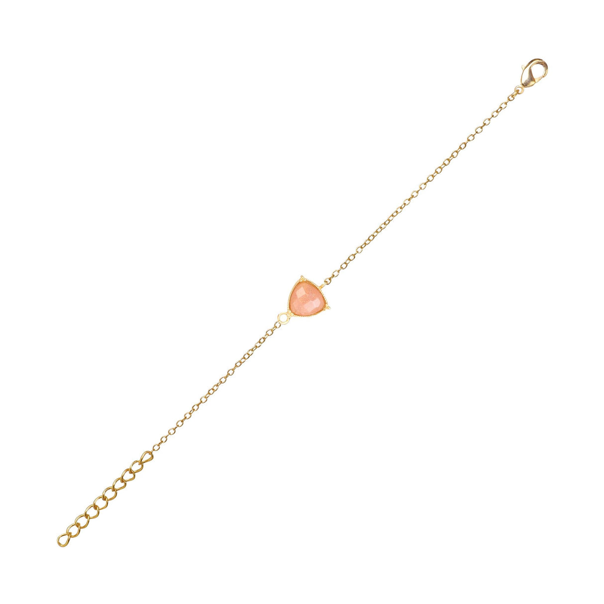 Peach MoonStone Bracelet "Stellar Elegance"