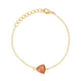 Peach Moonstone Jewellery Set "Stellar Elegance"