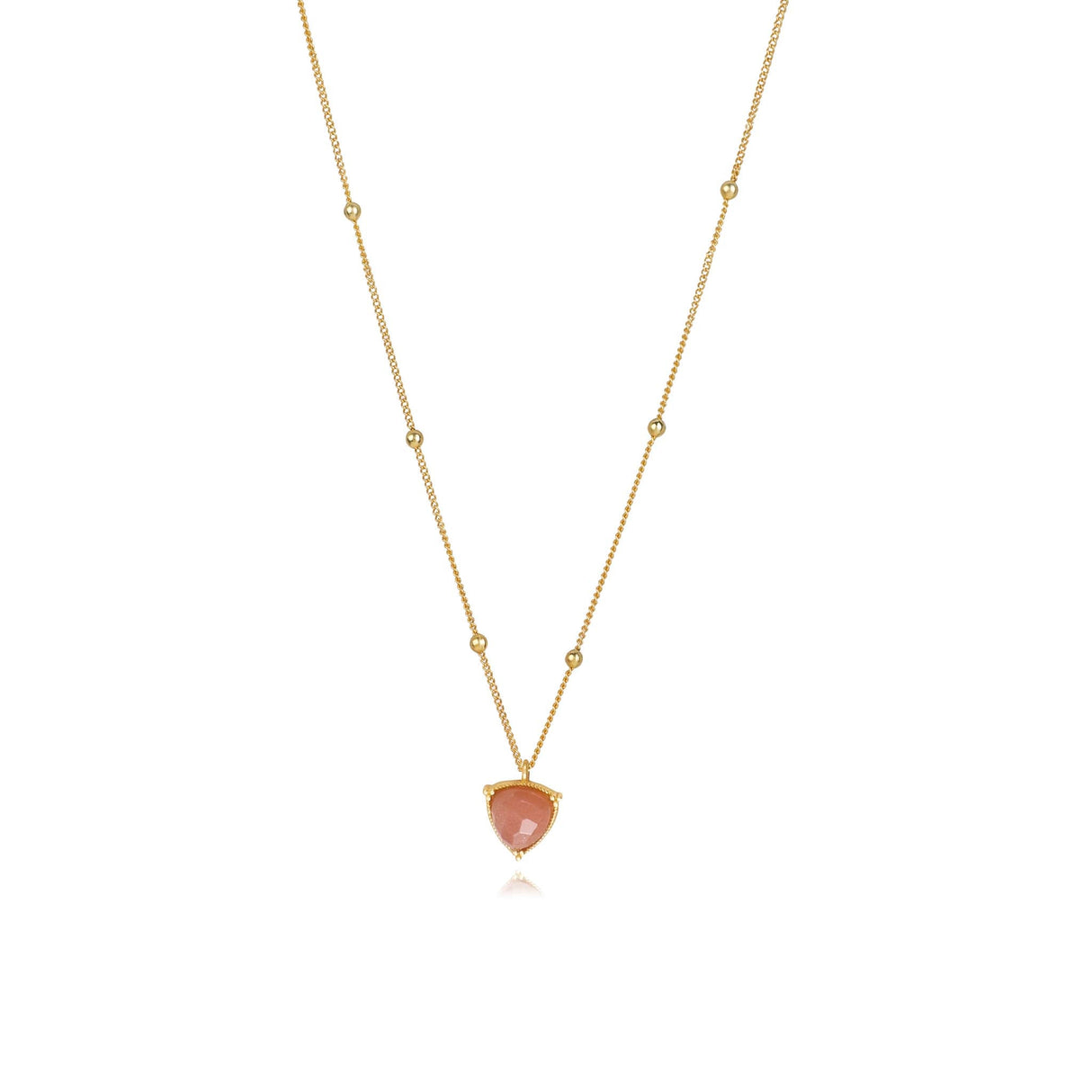 Peach Moonstone Jewellery Set "Stellar Elegance"