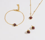 Rhodonite Earrings "Stellar Elegance "