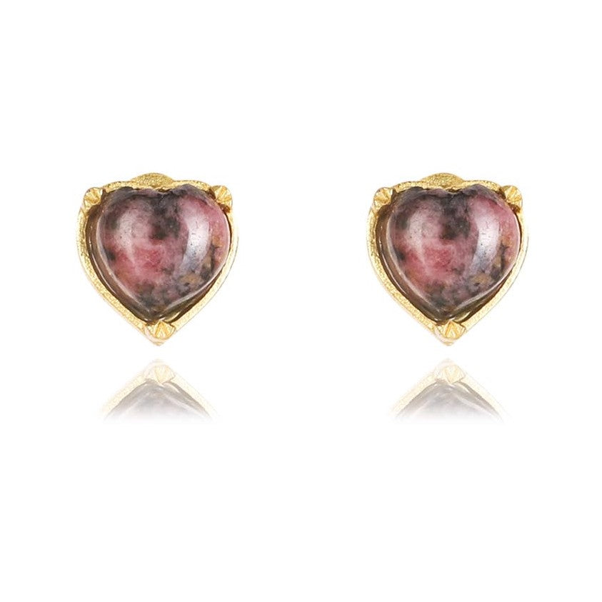 Rhodonite Earrings "Stellar Elegance "