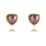Rhodonite Earrings "Stellar Elegance "