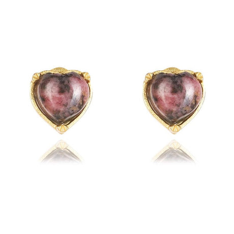 Rhodonite Earrings "Stellar Elegance "