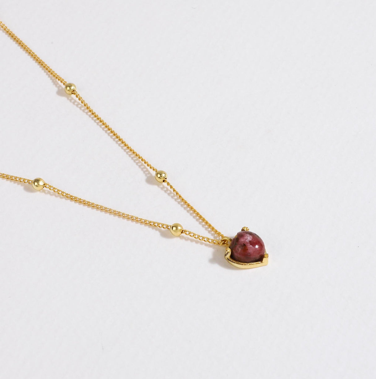 Rhodonite Necklace "Stellar Elegance"