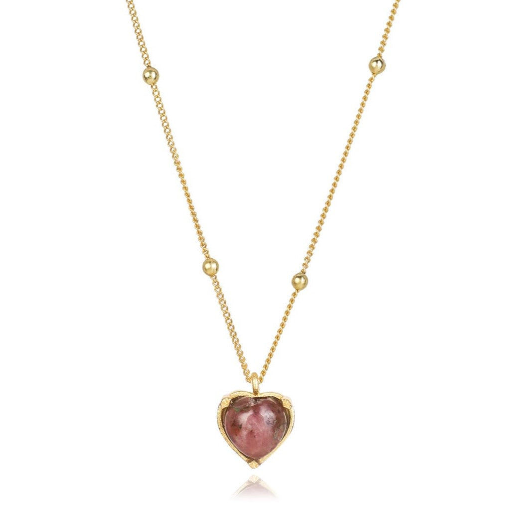 Rhodonite Necklace "Stellar Elegance"