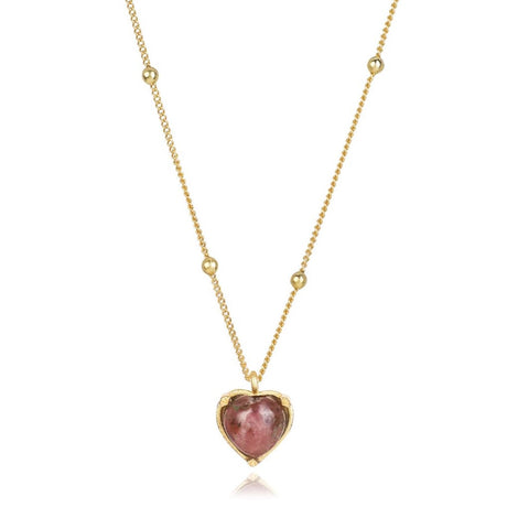 Rhodonite Necklace "Stellar Elegance"