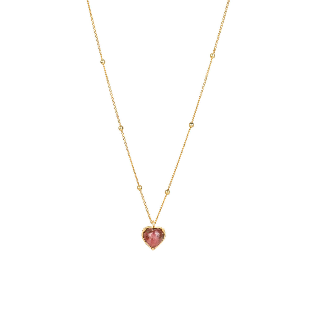 Rhodonite Necklace "Stellar Elegance"