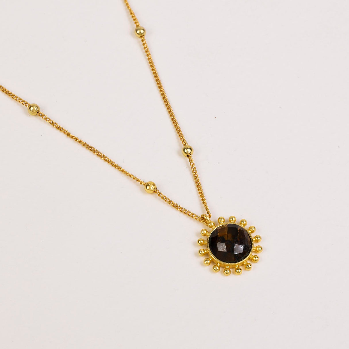 Tiger's Eye Necklace "Stellar Elegance"