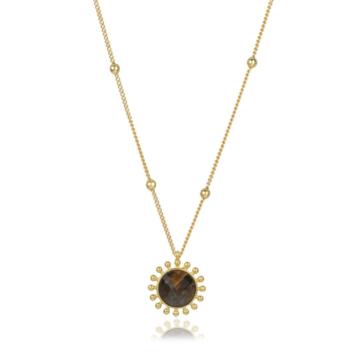 Tiger's Eye Necklace "Stellar Elegance"