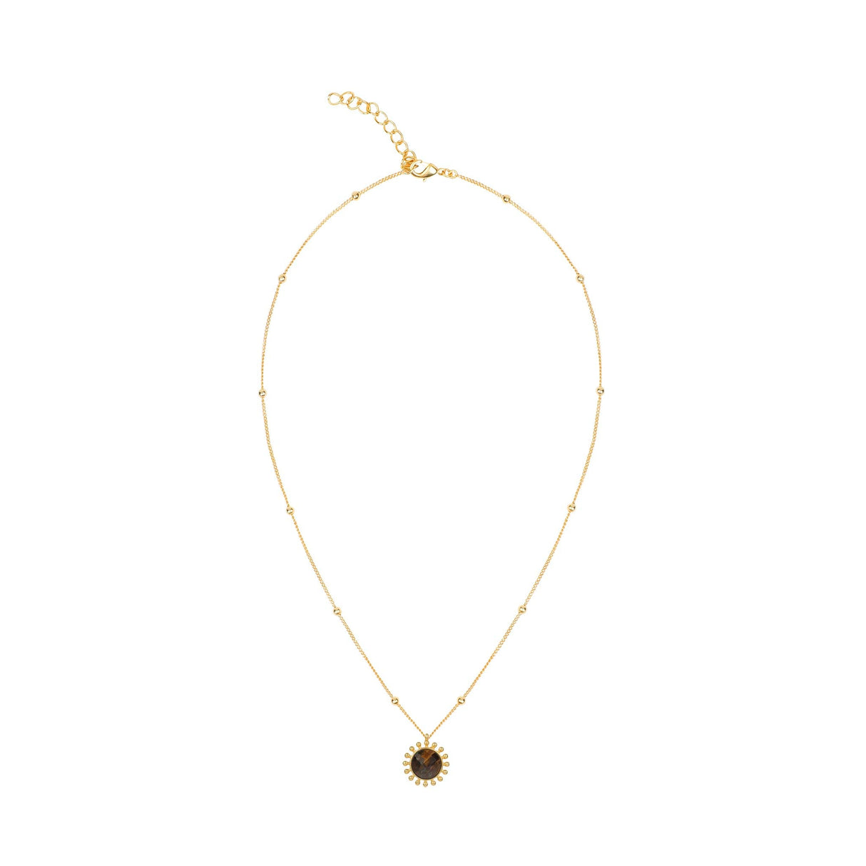 Tiger's Eye Necklace "Stellar Elegance"