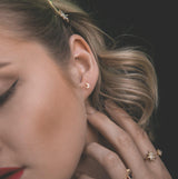 Miku Lightning, Moon & Star Stud Earrings Set | 18K Gold Plated