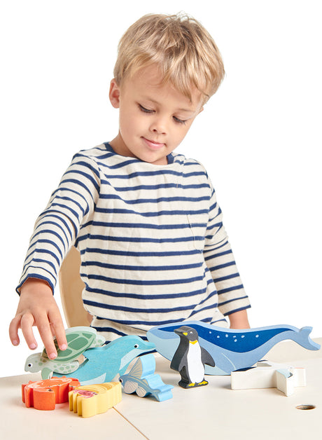 10 Coastal Creatures Shelf Set