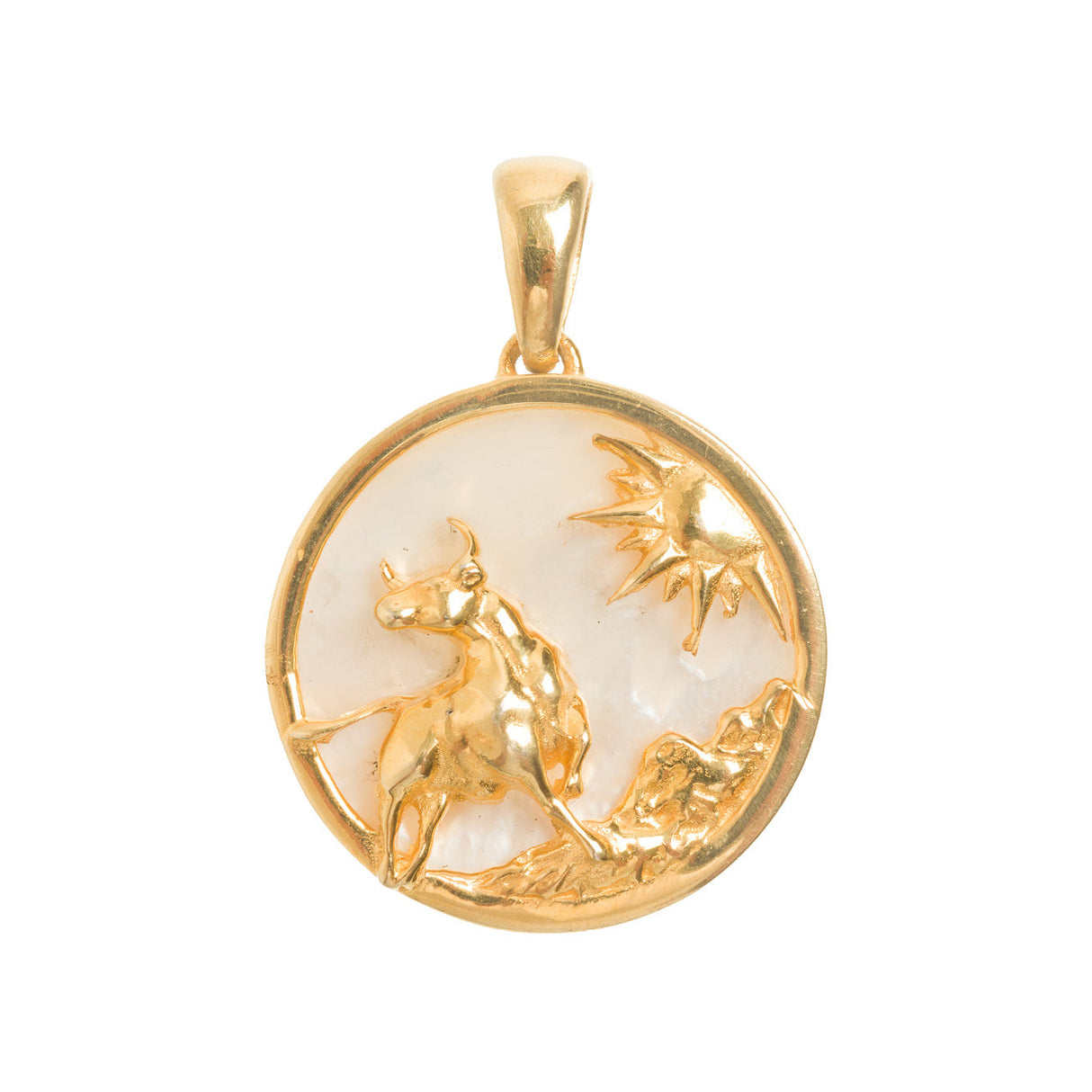 Taurus, Gold Zodiac Necklace